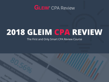 2018 GLEIM CPA REVIEW