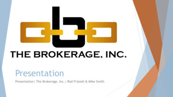 Project Overview - The Brokerage, Inc.