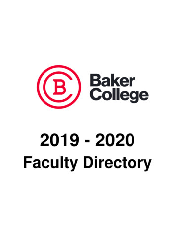 Faculty Directory - Baker College