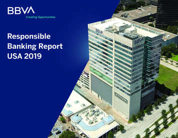 Responsible Banking Report USA 2019 - BBVA