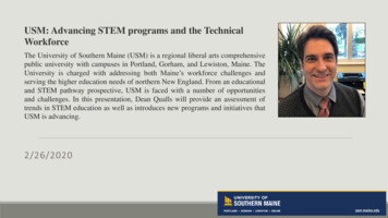 USM: Advancing STEM Programs And The Technical Workforce