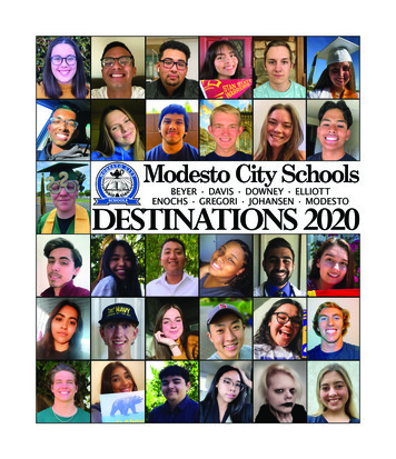 Modesto City Schools DESTINATIONS 2020