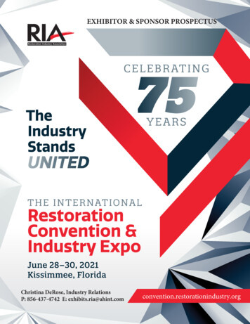 THE INTERNATIONAL Restoration Convention & Industry Expo