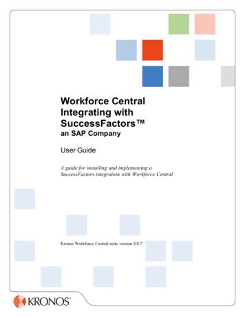 Integrating SuccessFactors With Workforce Central
