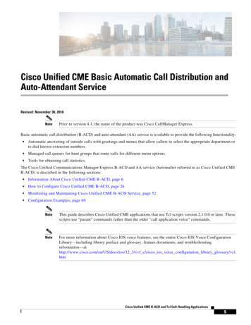 Cisco Unified CME Basic Automatic Call Distribution And .