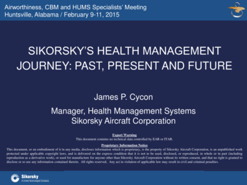 SIKORSKY’S HEALTH MANAGEMENT JOURNEY: PAST, 