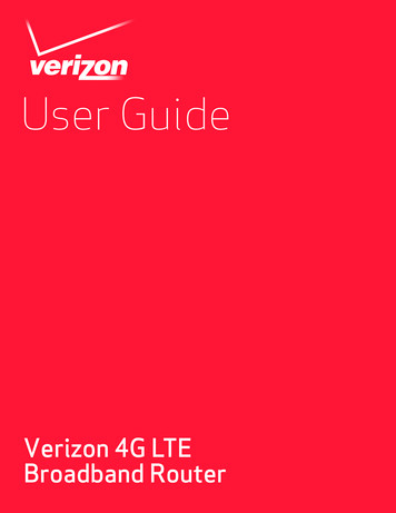User Guide - Verizon: Wireless, Internet, TV And Phone .