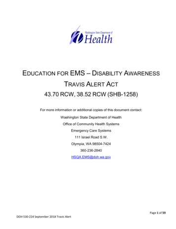 EDUCATION FOR EMS DISABILITY AWARENESS