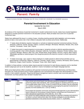 Parental Involvement In Education - ECS