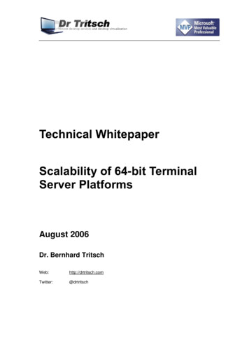 Technical Whitepaper Scalability Of 64 Bit Terminal Server .