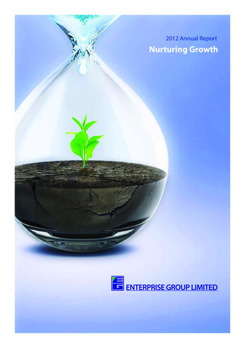 2012 Annual Report Nurturing Growth
