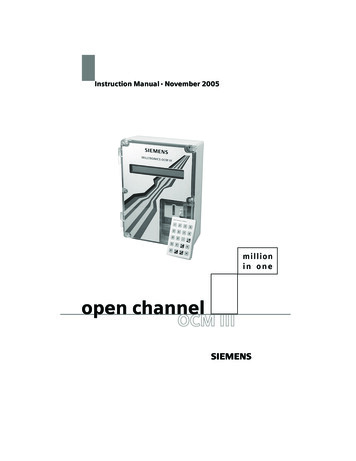 Open Channel OCM III - Siemens