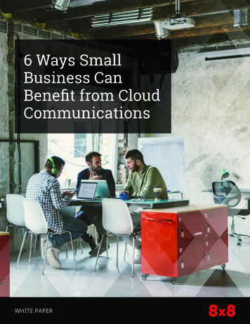 6 Ways Small Business Can Benefit From Cloud . - 8x8