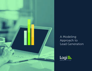 A Modeling Approach To Lead Generation - Logi Analytics