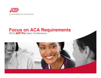 Focus On ACA Requirements - Learning Stream