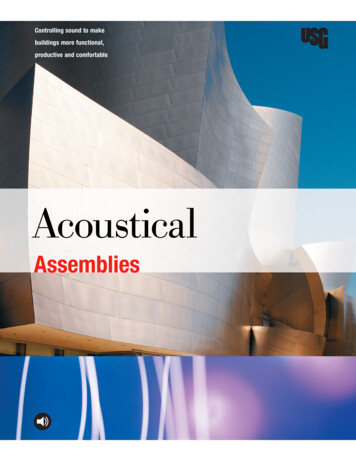USG Acoustical Assemblies Brochure (English) - SA200