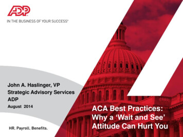 John A. Haslinger, VP ADP ACA Best Practices