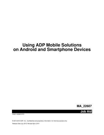 Using ADP Mobile Solutions On Android And Smartphone 