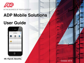ADP Mobile Solutions User Guide