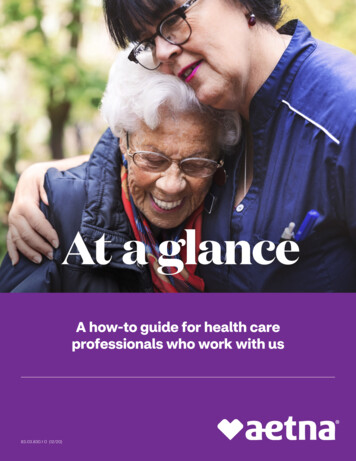 At A Glance - Health Insurance Plans Aetna