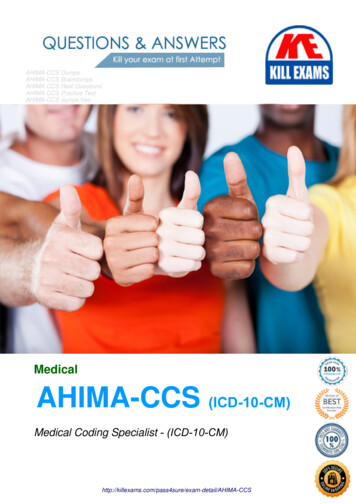 Medical AHIMA-CCS (ICD-10-CM) - Actual Exam Questions .