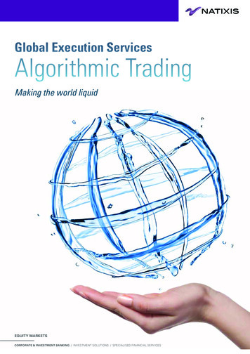 Global Execution Services Algorithmic Trading