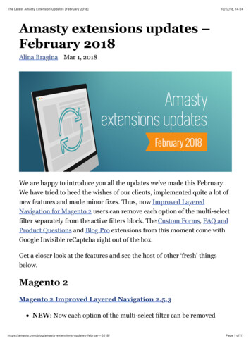 Amasty Extensions Updates – February 2018