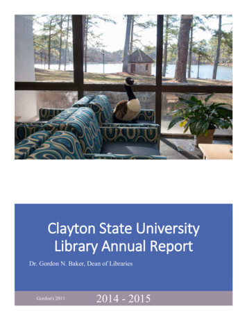 Clayton State University Library Annual Report