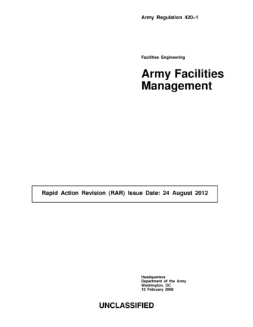 Facilities Engineering Army Facilities Management
