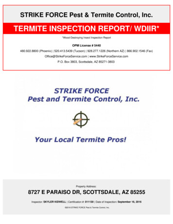 TERMITE INSPECTION REPORT/ WDIIR*