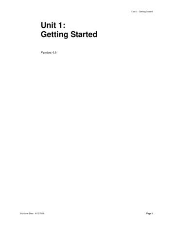 Unit 1 - Getting Started - Government Of New York