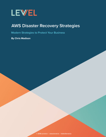 AWS Disaster Recovery Strategies - Levvel