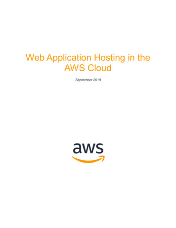 Web Application Hosting In The AWS Cloud
