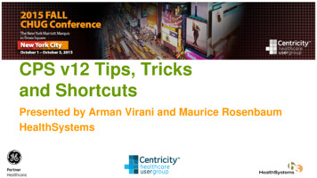 CPS V12 Tips, Tricks And Shortcuts - CHUG Home