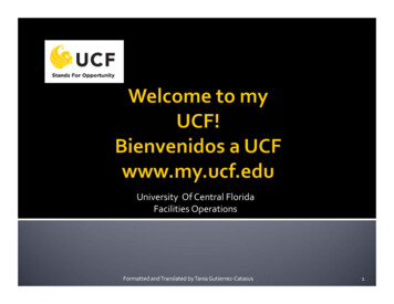 University Of Central Florida Facilities Operations