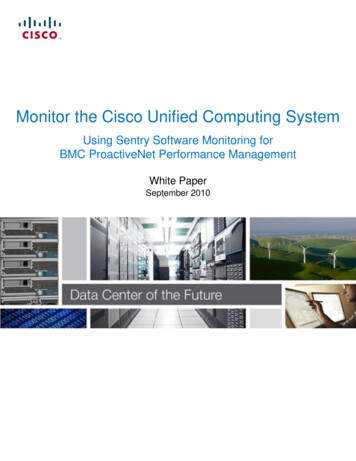 Monitor The Cisco Unified Computing System