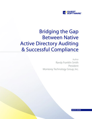 Bridging The Gap Between Native Active Directory Auditing .
