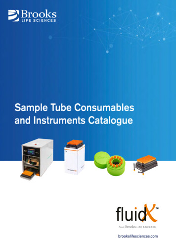 Sample Tube Consumables And Instruments Catalogue