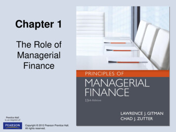The Role Of Managerial Finance - Weebly