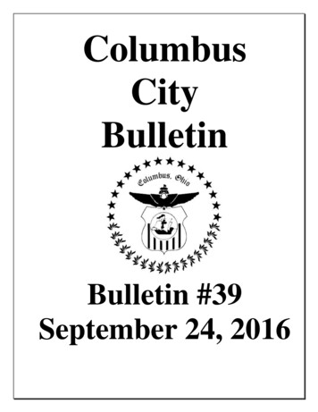 Columbus City Bulletin