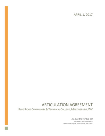 Articulation Agreement - Martinsburg, WV