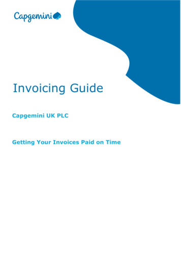 Invoicing Guide - Capgemini