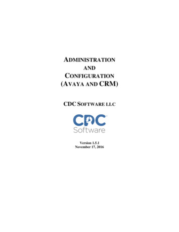 ADMINISTRATION AND CONFIGURATION (AVAYA AND 