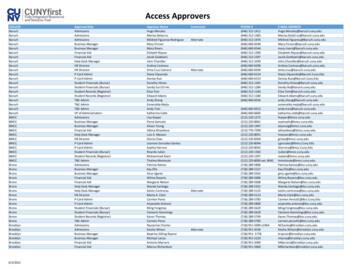 CUNYfirst Access Approvers - Accessible