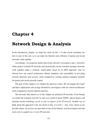 Chapter 4 Network Design & Analysis - Stanford University