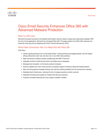 Cisco Email Security Enhances Office 365 With Advanced .
