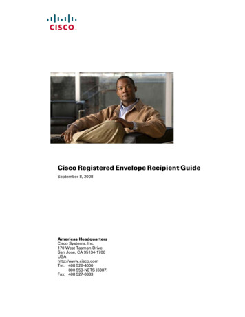 Cisco Registered Envelope Recipient Guide