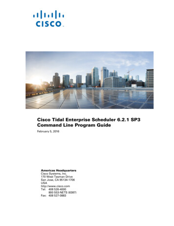 Cisco Tidal Enterprise Scheduler 6.2.1 Command Line .