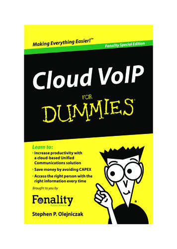 Cloud VoIP For Dummies, Fonality Special Edition