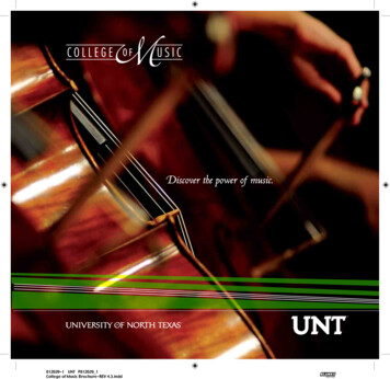 812029-1 UNT P812029 1 College Of Music Brochure-REV 4.3